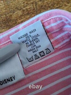 RARE! Vintage Disney Beauty and the Beast Striped Button Up Shirt Womens XL