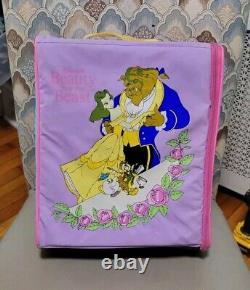 RARE! Vintage Disneys Beauty And The Beast Wiz Too Locker Bag Backpack 1990s