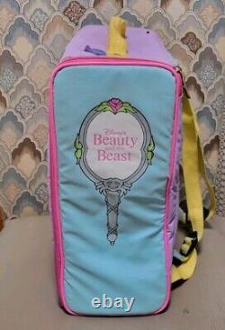 RARE! Vintage Disneys Beauty And The Beast Wiz Too Locker Bag Backpack 1990s