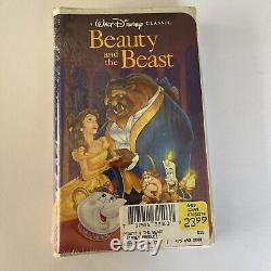 RARE Walt Disney's Beauty & The Beast VHS 1992 Black Diamond Classic Fact SEALED