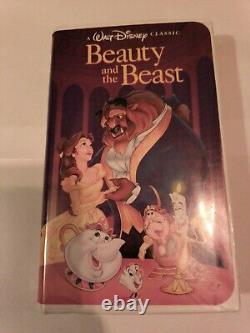 RARE Walt Disney's Beauty and The Beast VHS 1992 Black Diamond Classic