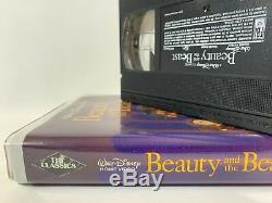 Rare Beauty and the Beast (VHS, 1992) Walt Disney Black Diamond Classic