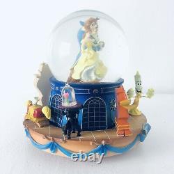 Rare Bradford Exchange Disney Beauty And The Beast Musical Glitter Globe 2017