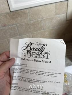 Rare Brand New Be Our Guest Beauty &The Beast Multi-Action Deluxe Musical Disney
