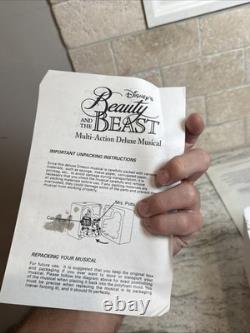Rare Brand New Be Our Guest Beauty &The Beast Multi-Action Deluxe Musical Disney