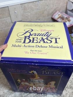 Rare Brand New Be Our Guest Beauty &The Beast Multi-Action Deluxe Musical Disney