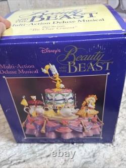 Rare Brand New Be Our Guest Beauty &The Beast Multi-Action Deluxe Musical Disney