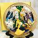 Rare Disney 3D Plate Beauty and the Beast Lumiere pot lady relief plate limited