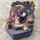Rare Disney Beauty and the Beast Belle Lumière Snow Globe Music Box Figurine