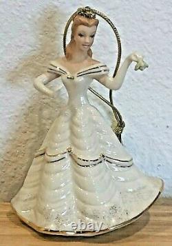 Rare Disney Lenox Showcase Beauty And The Beast Belle Ornament Figurine Box