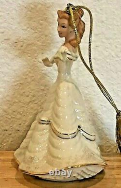 Rare Disney Lenox Showcase Beauty And The Beast Belle Ornament Figurine Box