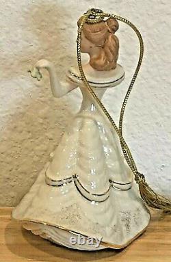 Rare Disney Lenox Showcase Beauty And The Beast Belle Ornament Figurine Box