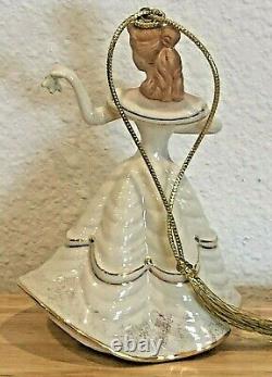 Rare Disney Lenox Showcase Beauty And The Beast Belle Ornament Figurine Box