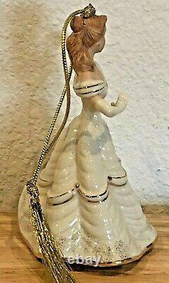 Rare Disney Lenox Showcase Beauty And The Beast Belle Ornament Figurine Box