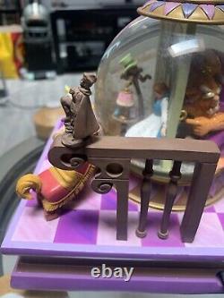 Rare Disney Snow-globe with Blower Beauty & The Beast There's Something There