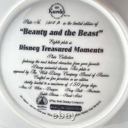 Rare Disney Treasured Moments Beauty and the Beast /certificate