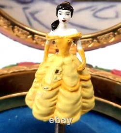 Rare Disney Wonderland Beauty and The Beast Belle Jewelry Box Type Music Box