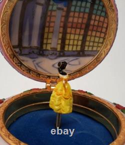 Rare Disney Wonderland Beauty and The Beast Belle Jewelry Box Type Music Box