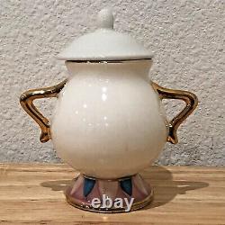 Rare Kato Kogei Japan Sugar Pot Beauty And The Beast Says Chip On The Bottom