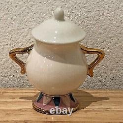 Rare Kato Kogei Japan Sugar Pot Beauty And The Beast Says Chip On The Bottom