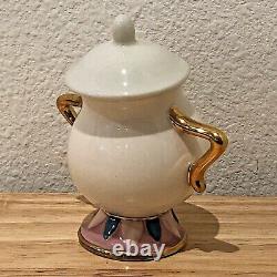 Rare Kato Kogei Japan Sugar Pot Beauty And The Beast Says Chip On The Bottom