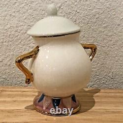 Rare Kato Kogei Japan Sugar Pot Beauty And The Beast Says Chip On The Bottom