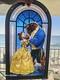 Rare Limited Edition Disney's Beauty And The Beast Stained Glass Released 1991