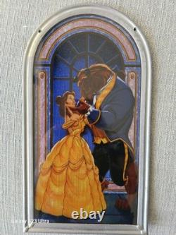 Rare Limited Edition Disney's Beauty And The Beast Stained Glass Released 1991