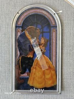 Rare Limited Edition Disney's Beauty And The Beast Stained Glass Released 1991