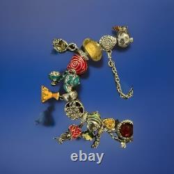 S925 Moments Bracelet, 7.5 In, WithDisney BEAUTY AND THE BEAST RADIANT HEART