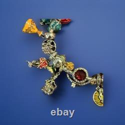 S925 Moments Bracelet, 7.5 In, WithDisney BEAUTY AND THE BEAST RADIANT HEART