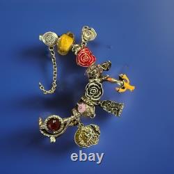 S925 Moments Bracelet, 7.5 In, WithDisney BEAUTY AND THE BEAST RADIANT HEART