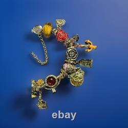 S925 Moments Bracelet, 7.5 In, WithDisney BEAUTY AND THE BEAST RADIANT HEART