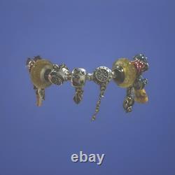 S925 Moments Bracelet, 7.5 In, WithDisney BEAUTY AND THE BEAST RADIANT HEART