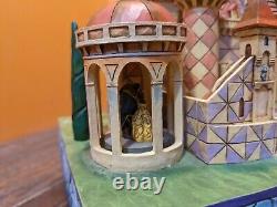 SEE VIDEO! Rare Disney Tradition Jim Shore Beauty and the Beast Castle Music Box