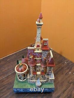 SEE VIDEO! Rare Disney Tradition Jim Shore Beauty and the Beast Castle Music Box