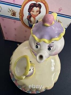 Schmid Disney Beauty & Beast Mrs. Potts Chip Music Box Be Our Guest Vintage