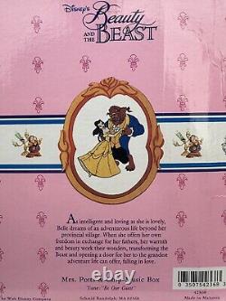 Schmid Disney Beauty & Beast Mrs. Potts Chip Music Box Be Our Guest Vintage