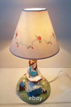 Schmid Disney Beauty & The Beast Belle Lamp Figurine 14 W Orig Box Vtg 1992