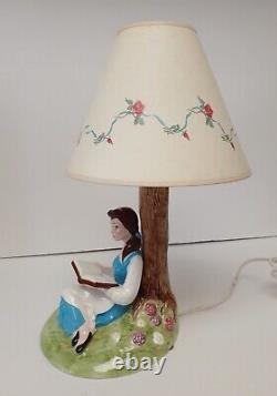 Schmid Disney Beauty & The Beast Belle Lamp Figurine 14 W Orig Box Vtg 1992