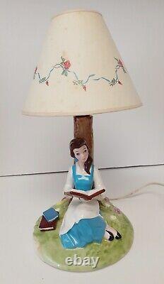 Schmid Disney Beauty & The Beast Belle Lamp Figurine 14 W Orig Box Vtg 1992