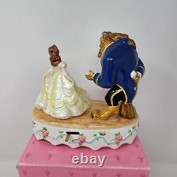 Schmid Disney Beauty and the Beast Belle Dancing Ceramic Music Box With Box