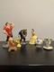 Set Of 7 Vintage Disney Beauty And The Beast PORCELAIN CERAMIC