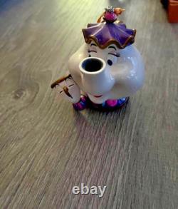 Set of 3 Disney Beauty & The Beast Ornaments Lumiere, Mrs. Potts & Cogsworth NWT