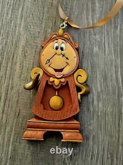 Set of 3 Disney Beauty & The Beast Ornaments Lumiere, Mrs. Potts & Cogsworth NWT