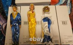 Set of 6 New Disney Beauty and the Beast Prince Adam and Belle Barbie Doll Rares