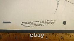 Signed Paige O'Hara voice Disney Beauty Beast Original Production Drawing