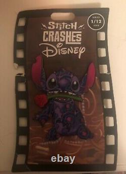 Stitch Crashes Disney Beauty & and the Beast January Plush and Pin