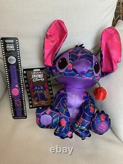 Stitch Crashes Disney Beauty and the Beast Plush Pin Magicband Set Limited