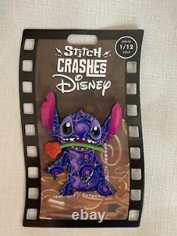 Stitch Crashes Disney Beauty and the Beast Plush Pin Magicband Set Limited